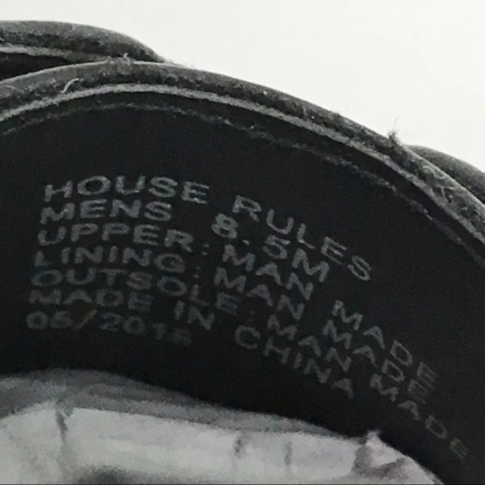 Kenneth Cole Unlisted Mens Size 8.5 House Rules Oxford‎ Black Dress Shoes